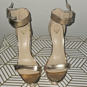 Rose Gold Strappy Women's Sandals